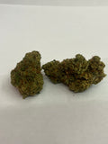 Raspberry Bear Claw strain Exotic Hemp Flower by Earthy