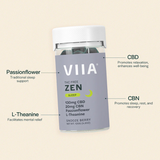 Viia Hemp ZEN gummy CBD and CBN sleep formula