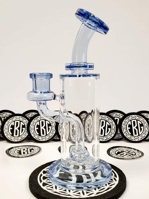 FatBoy Glass colored straight tube “Blue Dream”